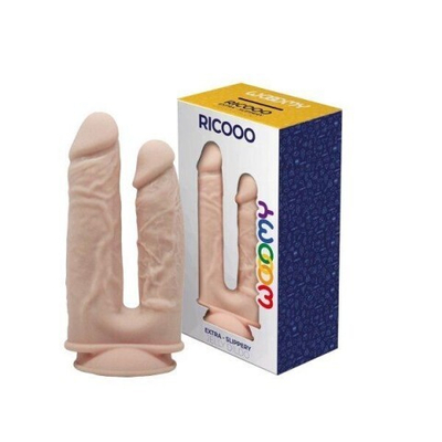 Фаллоимитатор двойной WOOOMY Ricooo (19,5×4,5; 17,5×3,7 см)