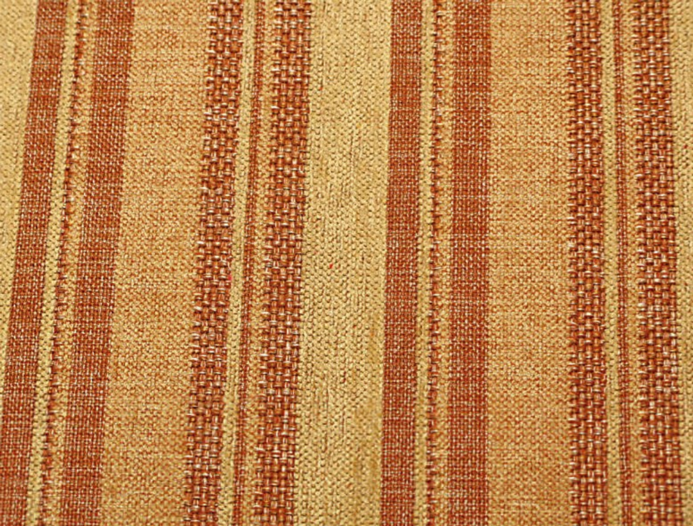 Рогожка Ализэ полоса терракот