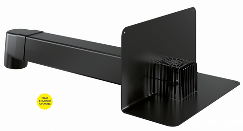 Воронка парапетная 100х100 Fachmann VC-PP квадратное сечение длиной 650мм для полимер-битумной изоляции