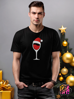 Футболка с блестками Бокал