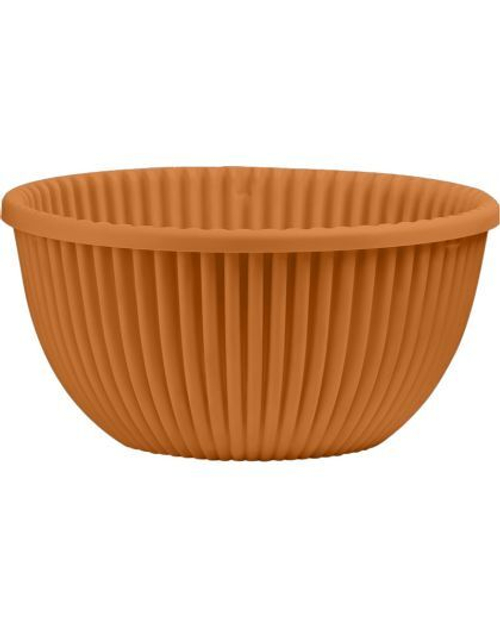 Кашпо для цветов подвесное с подвесом Верде 6л терракот КШ-5779