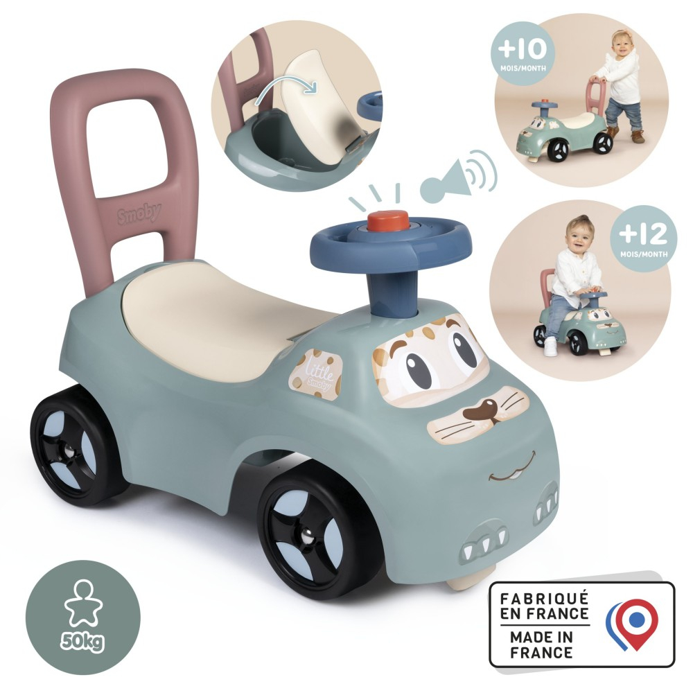 Детская каталка-толокар Smoby Little 140503WEB с клаксоном для малышей от 10 месяцев — фото 2