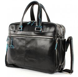 Сумка мужская Piquadro Blue Square черная телячья кожа (CA2765B2/N) 3