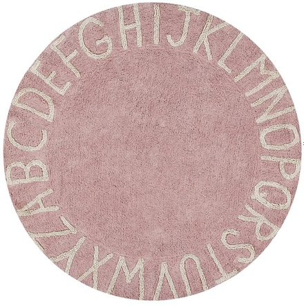 Ковер Lorena Canals Alphabet Round ABC Pink (150Ø см)