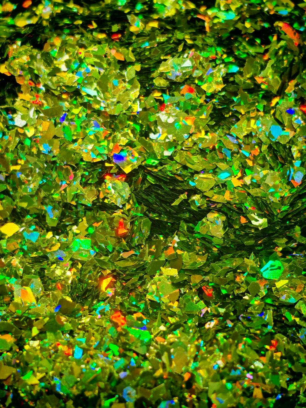 Хлопья - слюда 88812 - Лесной янтарь голографик - для литья изделий и творчества