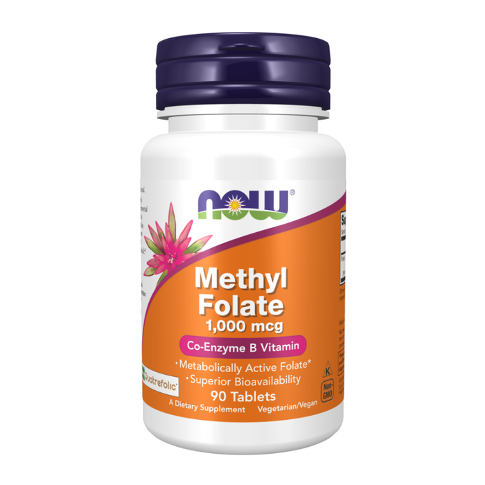 Метилфолат 1000 мкг, Methyl Folate 1000 mcg,  Now Foods, 90 таблеток