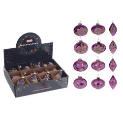 GAEM Набор из 12шт Украшение новогоднее "Шар", D8 см, L34 W25 H9 см