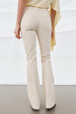 ZARA ДЖИНСЫ ZW BOOTCUT СО СРЕДНЕЙ ПОСАДКОЙ, ЭКРЮ