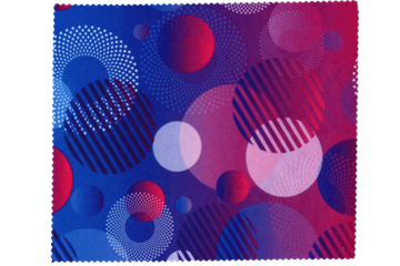 Салфетка микрофибра 15х18 (КРУГИ АБСТРАКЦИЯ)  в  упаковке.