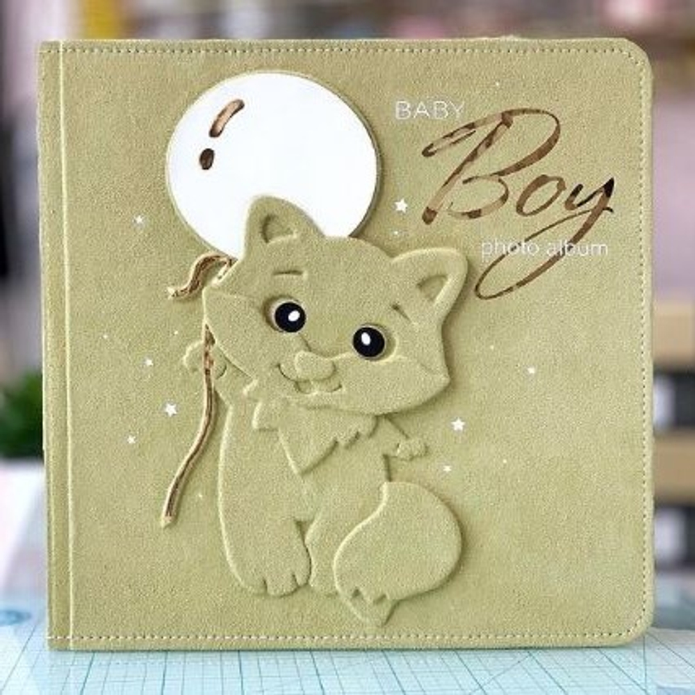 Заготовка для тиснения "Лисенок с шариком" 21х12,2 см