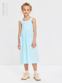 Сарафан из хлопка с бантом на спинке