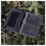 Кожаная обложка на паспорт «Волк»