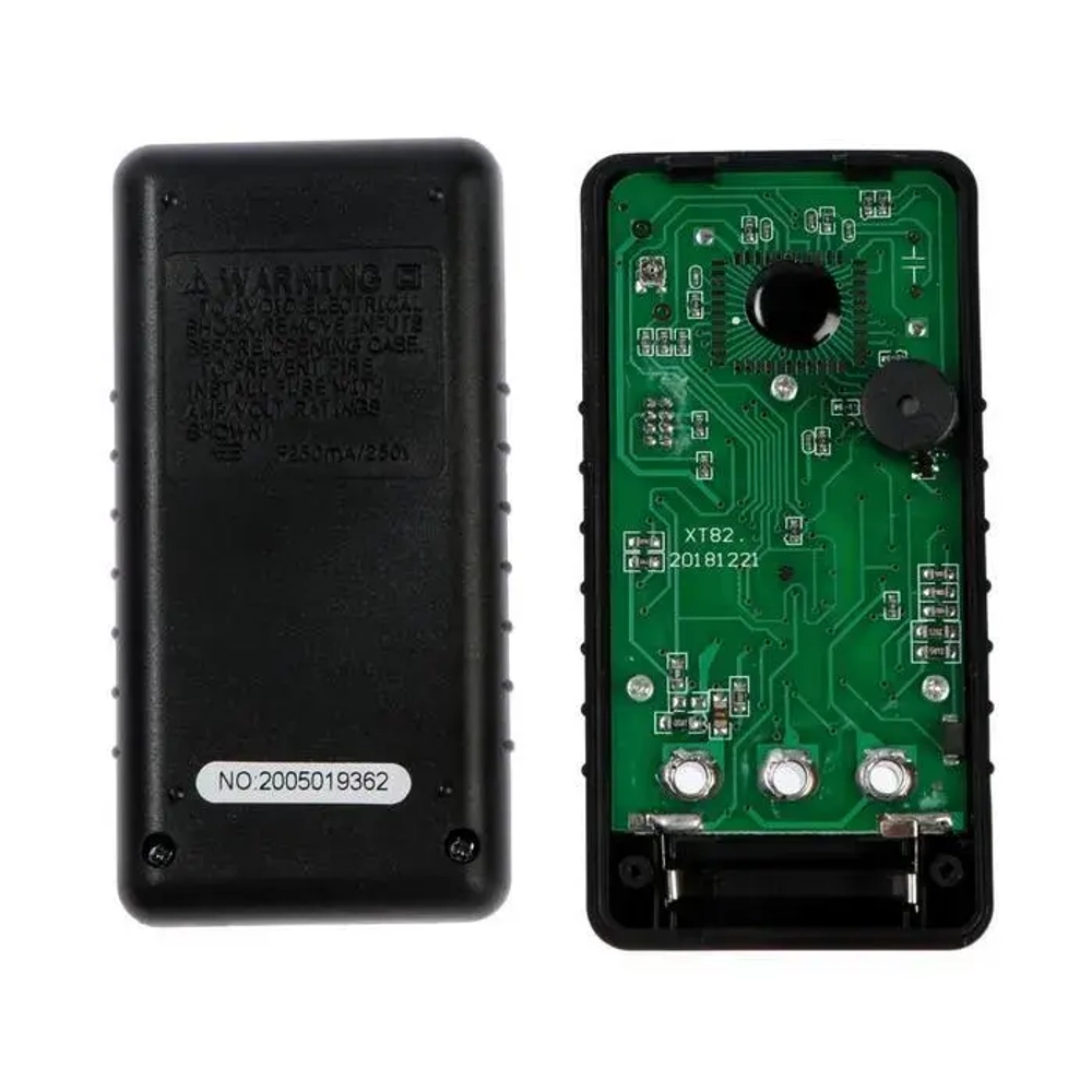 Мультиметр Тундра "мини", DT-182, ACV/DCV, DCA, 200-200 МОм, проверка батареек 1.5 и 9V
