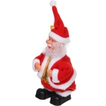 Дед Мороз музыкальный 21 см в красной шубе (работает от 3*ААА - в комплект не входят)