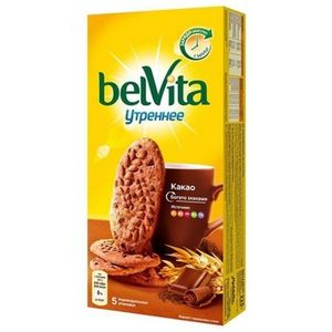 ПЕЧЕНЬЕ BELVITA ВИТАМ С КАКАО 225ГР