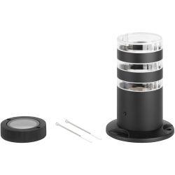 Светильник уличный напольный ЭРА «Адрия» GBF-102-BL-0200 230В Е27 max 30Вт IP54 210х132x90мм черный | Садово-парковые светильники