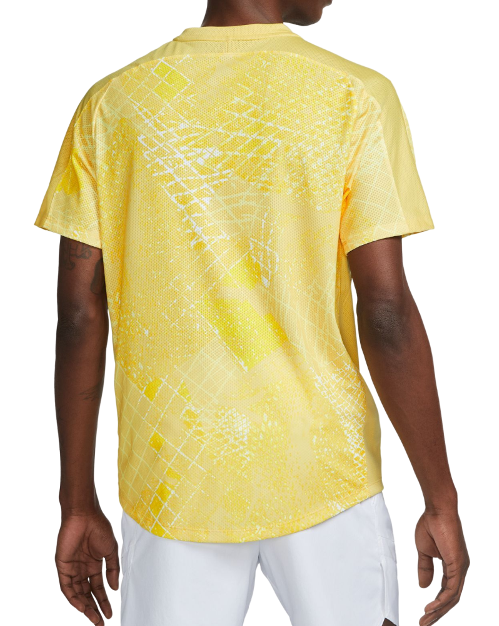 Мужская теннисная футболка Nike Court Dri-Fit Victory Novelty Top - saturn gold/white