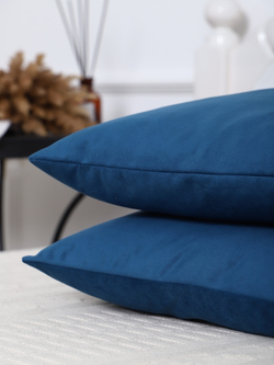 Подушки декоративные 40х40 со съемным чехлом 2шт синие