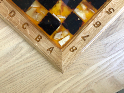 Шахматная доска с рамкой 35*35 см (дуб)