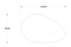 Зеркало настенное в золотой раме с подсветкой