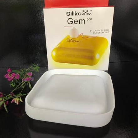 Форма Siliko Gem 160х160х40мм, белый силикон в упаковке (Китай)