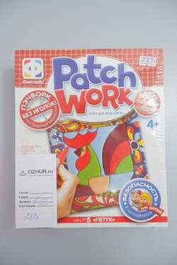 Набор "Пэчворк без иголок: Петух" 4+, новый