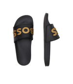 Шлепанцы KIRK_SLID_RBLG_N BOSS BLACK - черный(50498241)