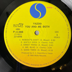 Винтажная виниловая пластинка LP Yazoo You And Me Both (Japan 1983) (Obi) Mr. Blue