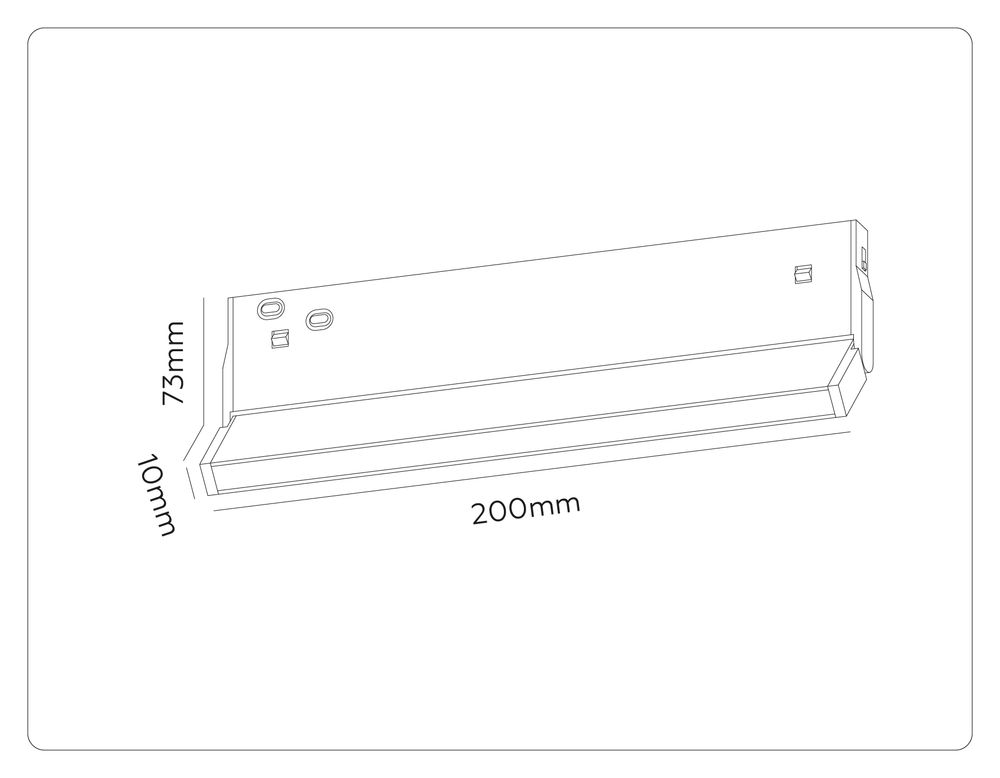 Ambrella Трековый линейный светильник 3CCT 3000K-6000K 10W 120° Track System GL2350