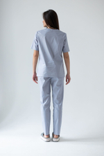 Блуза женская м640 toray стретч серый29