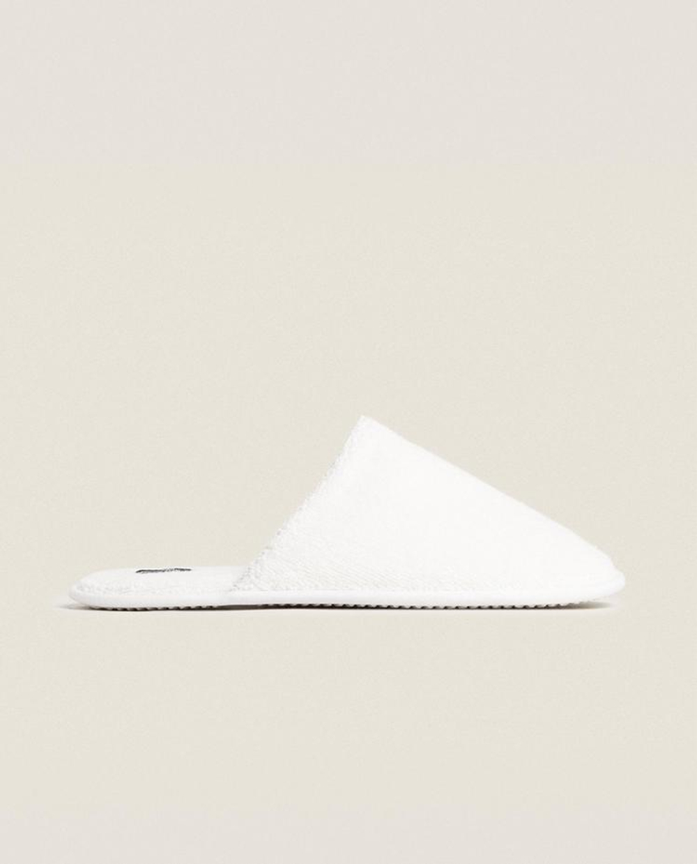 ZARA HOME ДОМАШНИЕ ТАПОЧКИ, БЕЛЫЙ
