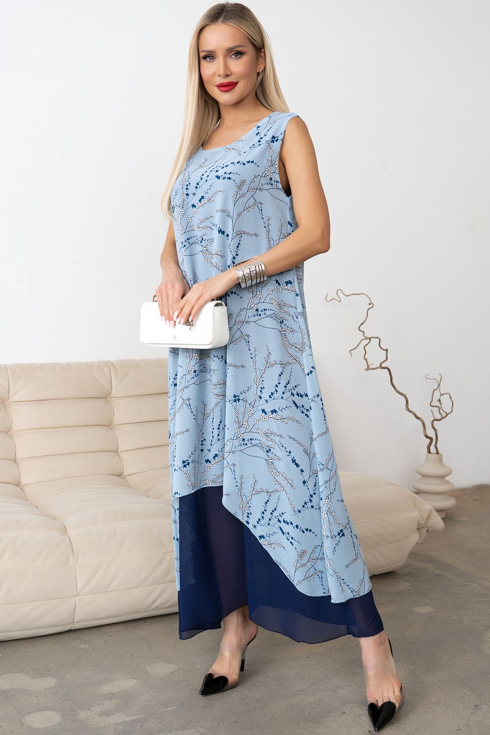 Платье Велла (голубой) Р11-1171/7 Nikol