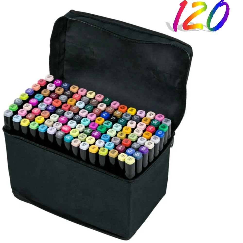 Фломастеры цветные Zuxua 120 цветов