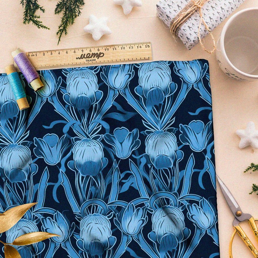 Ткань премиум шифон ночной концерт