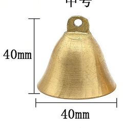 Колокольчик средний латунь 4х4 см (набор 3 шт)