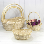 Корзина 58х47х17/51 (±5%) см Набор 5шт "Китайский слиток" с ручкой (Натуральный)