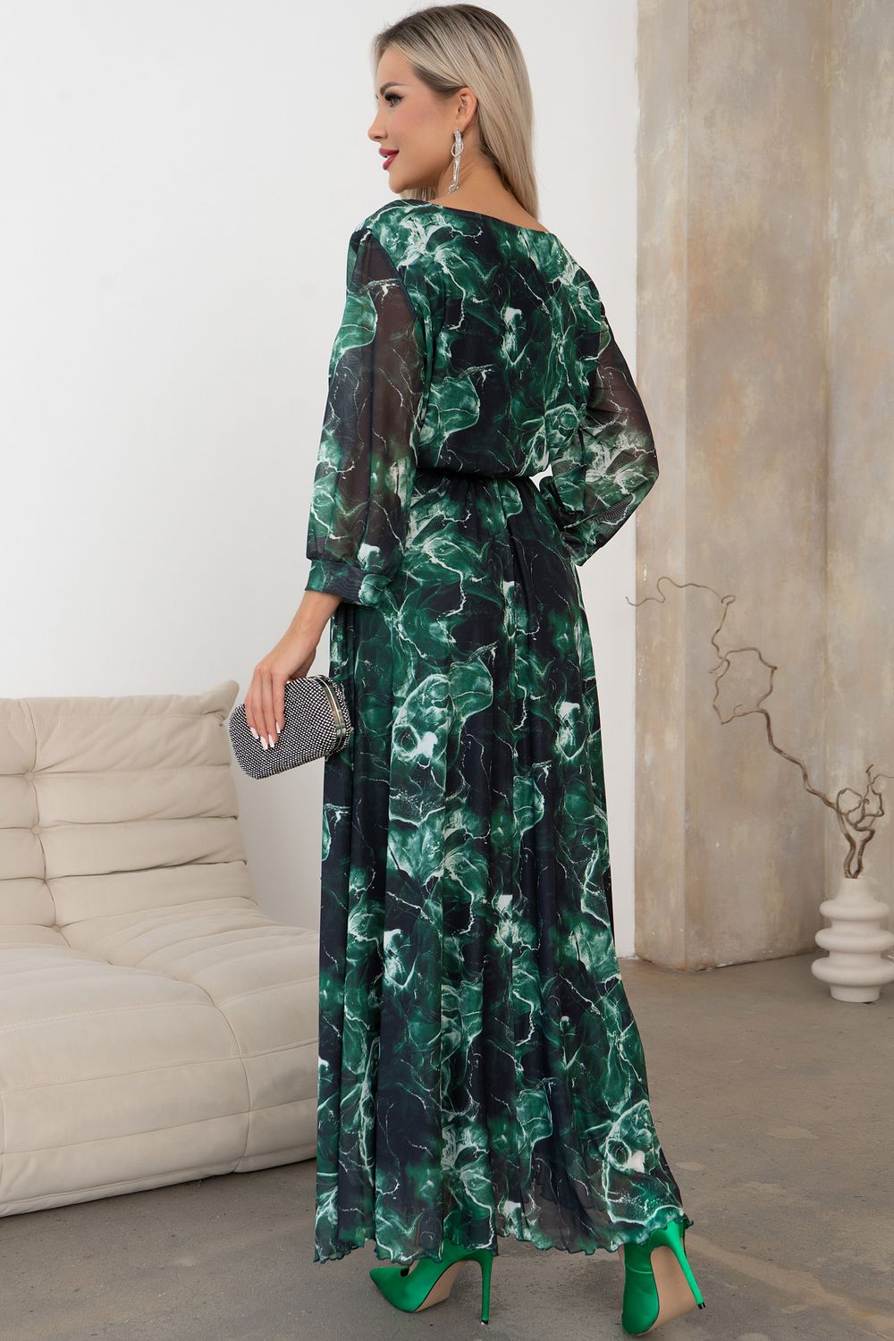 Платье Рафаэлла (малахит) Р11-1233/5 Nikol