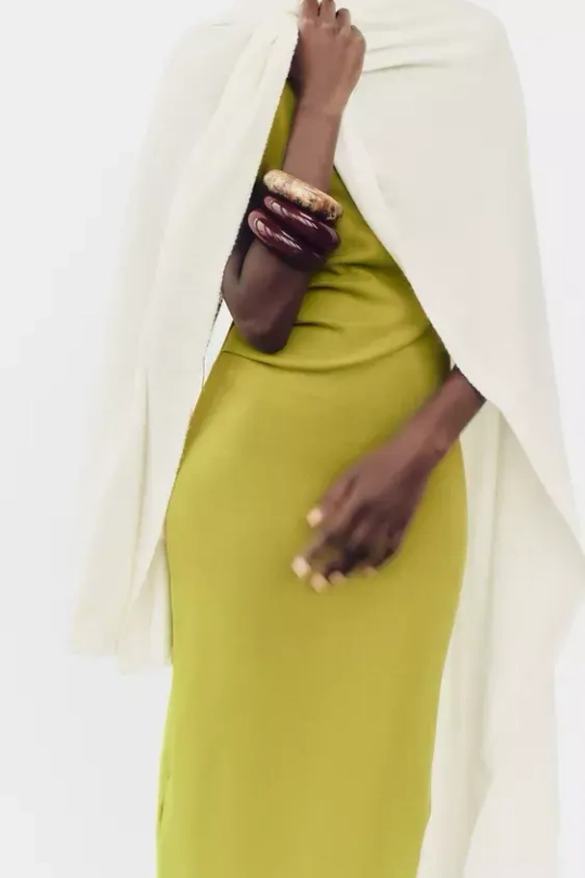 ZARA ШАРФ ИЗ ТОНКОГО ТРИКОТАЖА, ЭКРЮ