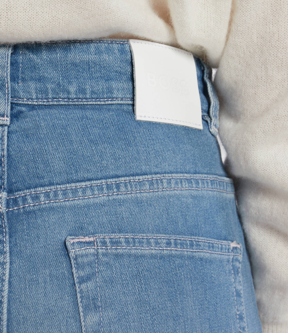 джинсы marlene wide hr 1.1 BOSS BLACK - голубой(50487294)