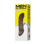 Фаллическая насадка на пенис с подхватом мошонки - 15 см.