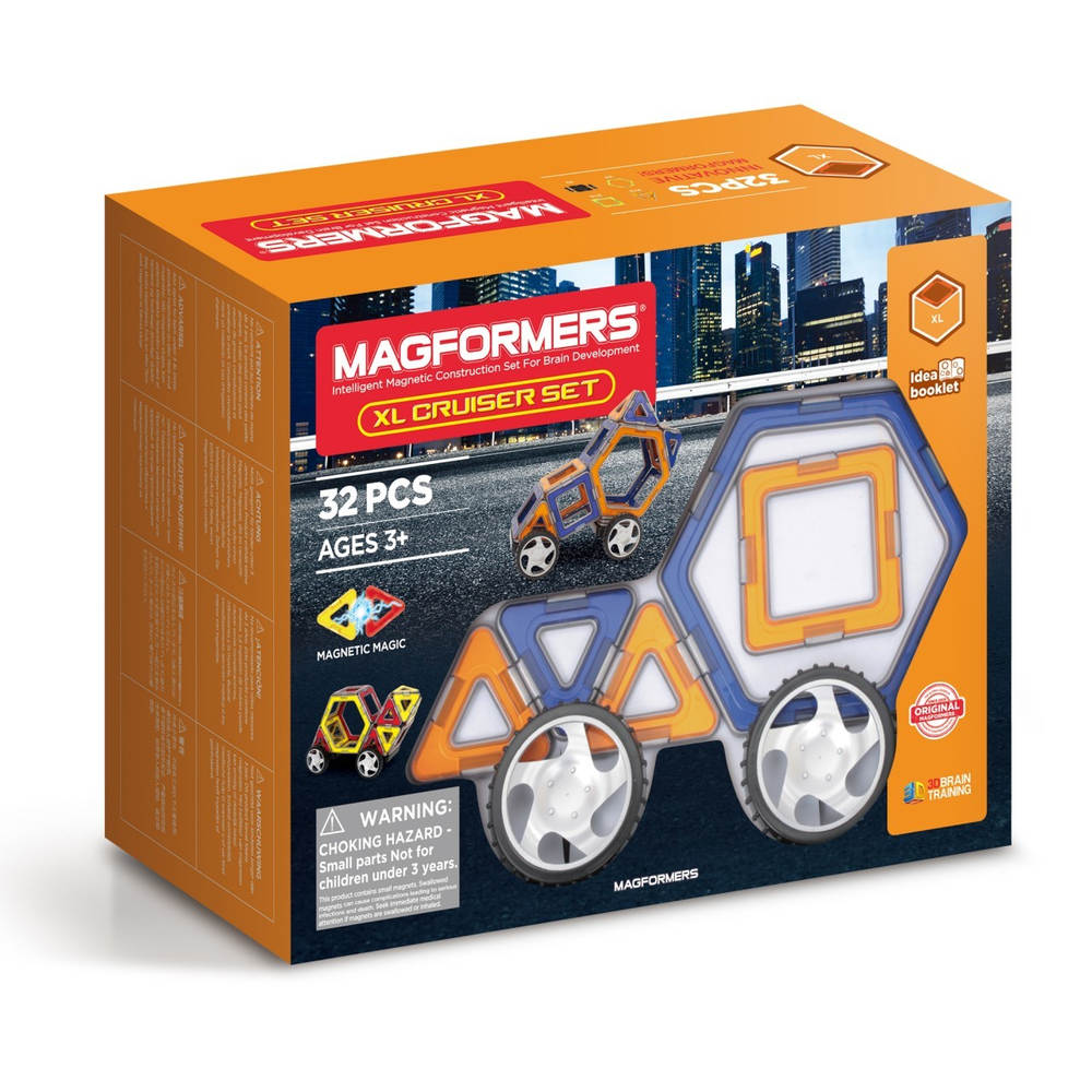 Магнитный конструктор MAGFORMERS Xl cruisers машины 32 дет. (706001)