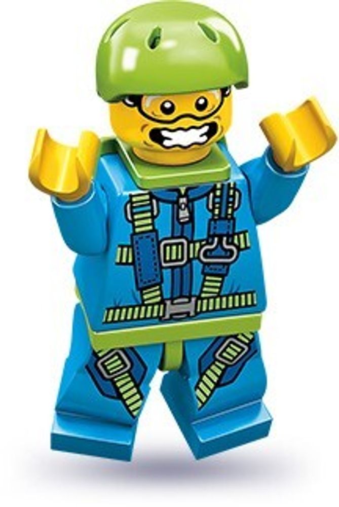 Минифигурка LEGO 71001 - 6  Парашютист