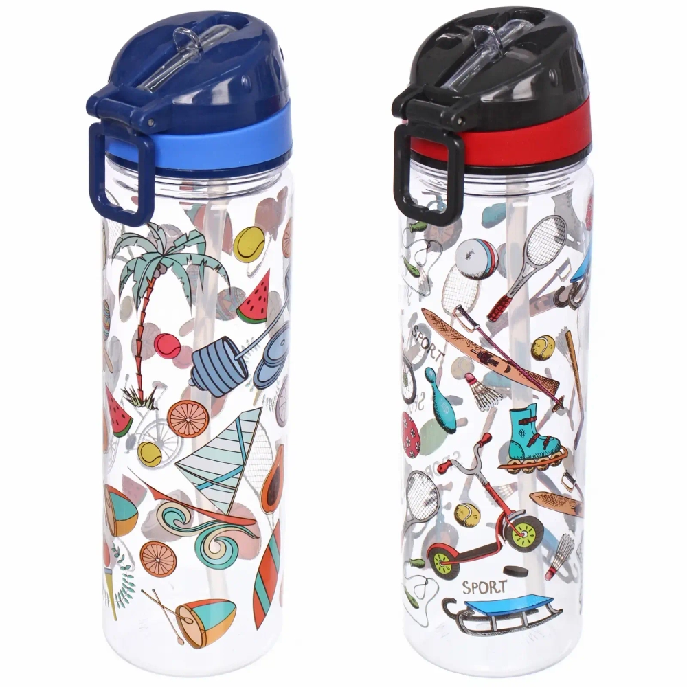 Бутылка питьевая пластиковая 650мл «Сладкая мечта», микс цветов