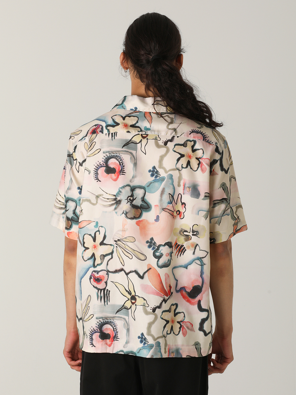 Мужская Рубашка Floral Revere Collar