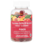 California Gold Nutrition, жевательная клетчатка, с натуральным вкусом ежевики, персика и малины, 90 вегетарианских жевательных таблеток