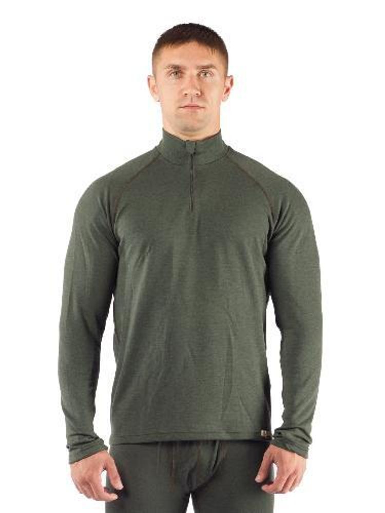 Футболка  мужская WIRY/ дл. рукав/ шерсть 260/ зеленый/ XL, WIRY6262XL