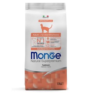 Сухой корм Monge Cat Speciality Line Monoprotein Adult для взрослых кошек, из лосося