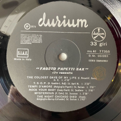 Винтажная виниловая пластинка LP Fausto Papetti 19a Raccolta (Italy 1974)