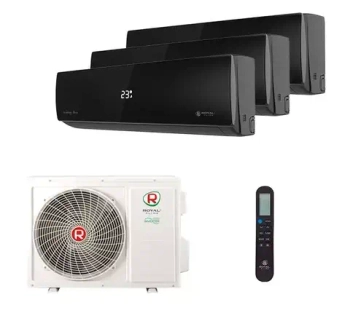 Мульти сплит система Royal Clima на 3 комнаты (25+25+25 кв.м) серия ATTICA NERO