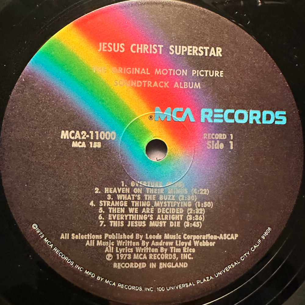 Jesus Christ Superstar The Original Motion Picture Sound Track Album 2LP (США 1977г.)
